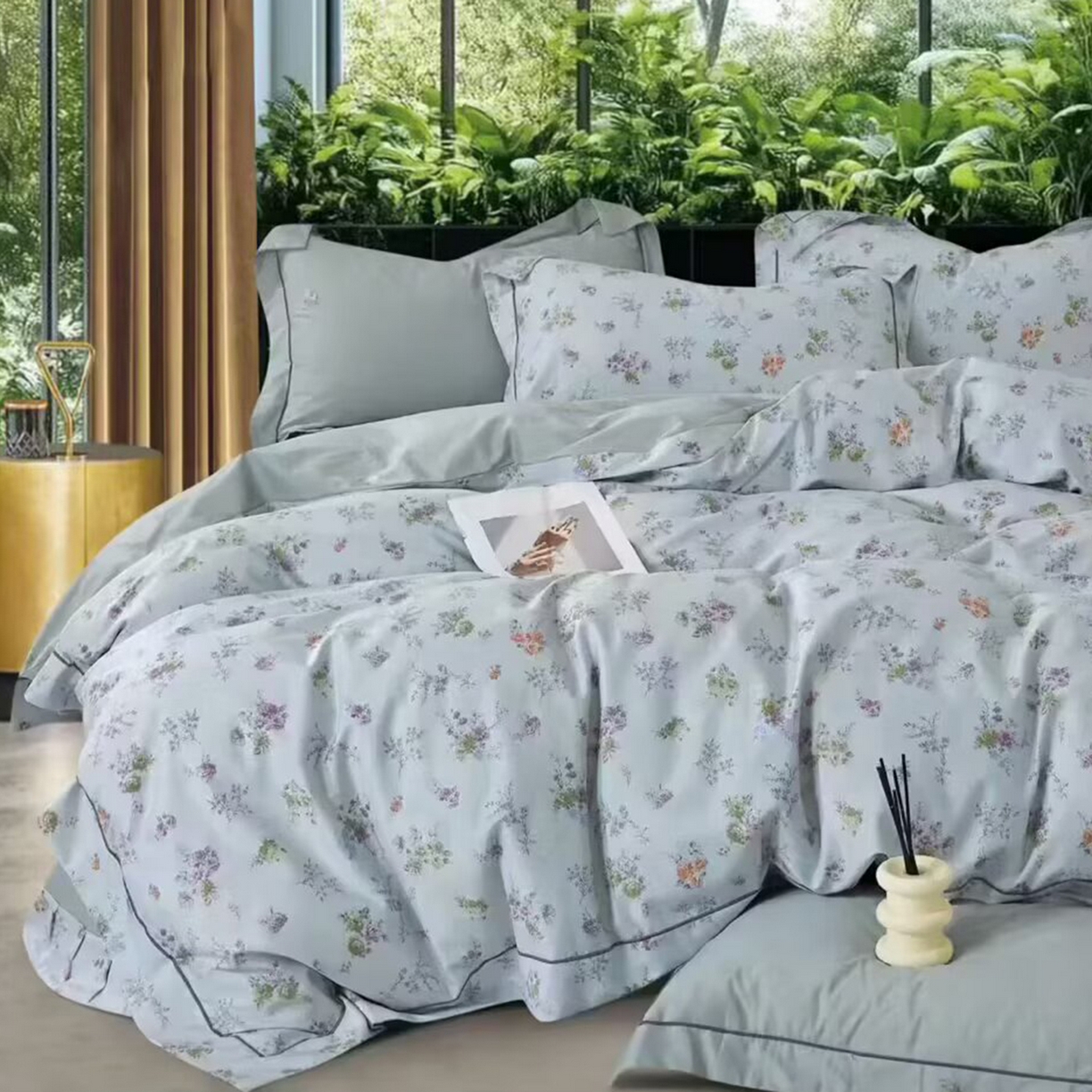 91家纺网 家纺一手货源 找家纺 （总）未来家居 JAMES KELLY （铂金凯丽）2025新款40支13376全棉印染铂金长绒棉四件套