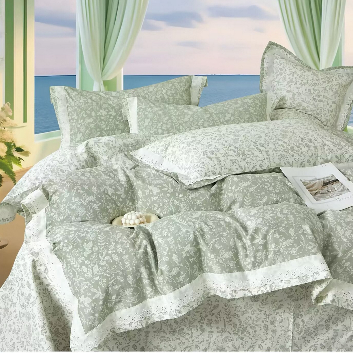 91家纺网 家纺一手货源 找家纺 （总）未来家居 JAMES KELLY （铂金凯丽）2025新款40支13376全棉印染铂金长绒棉四件套