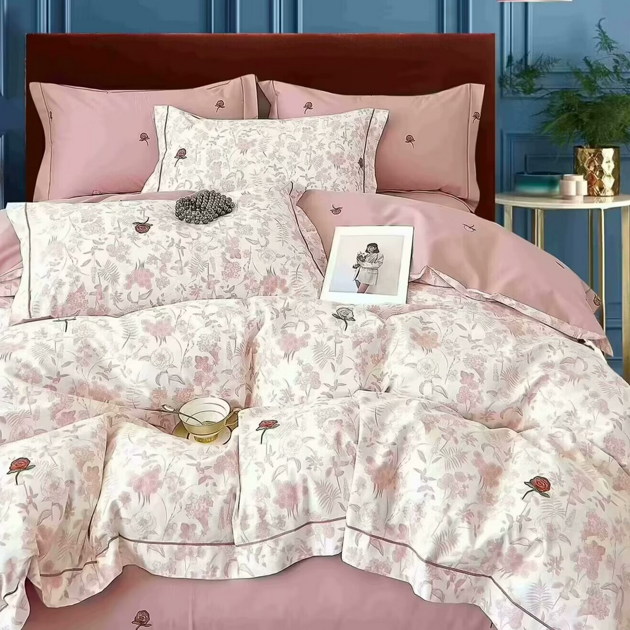 91家纺网 家纺一手货源 找家纺 （总）未来家居 JAMES KELLY （铂金凯丽）2025新款40支13376全棉印染铂金长绒棉四件套