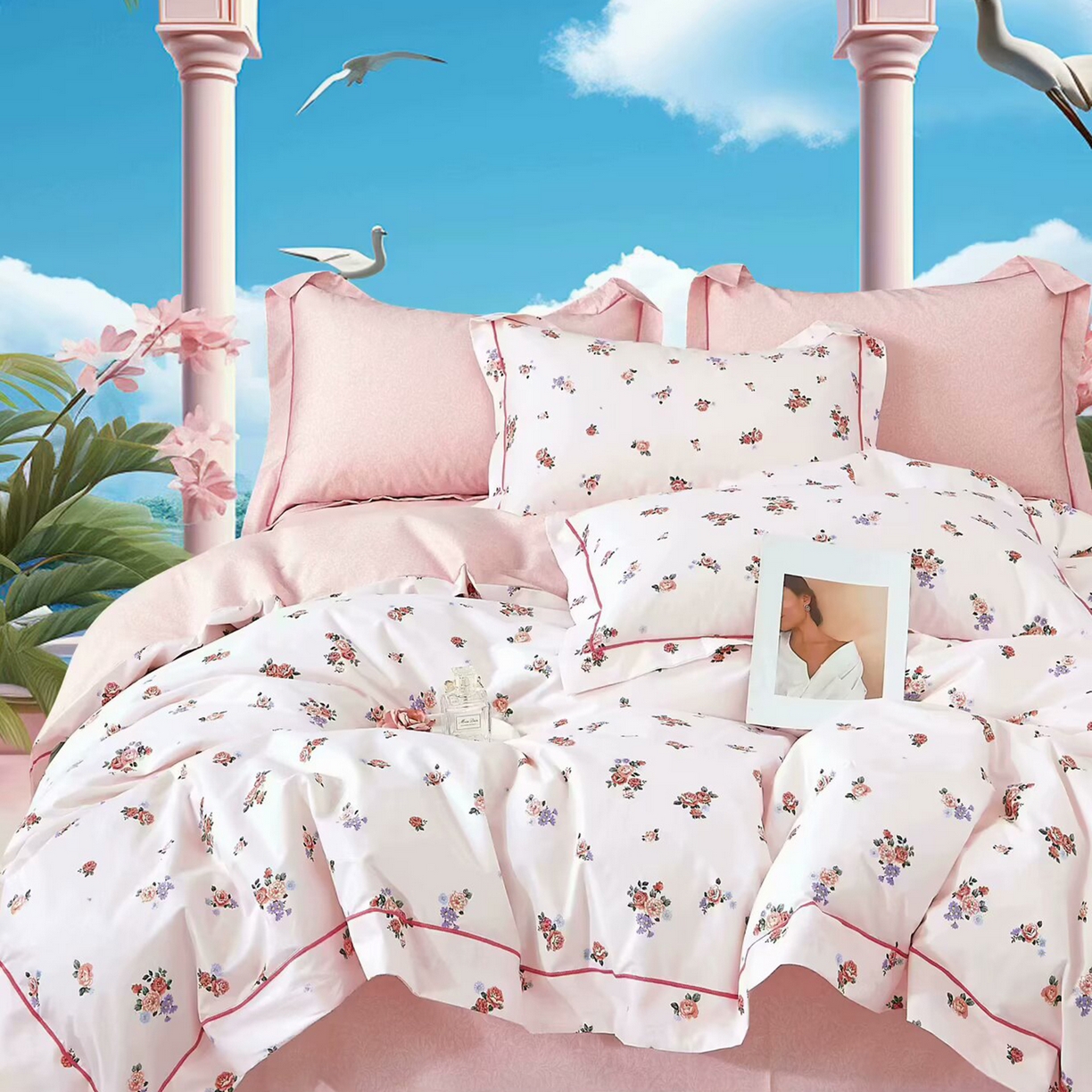 91家纺网 家纺一手货源 找家纺 （总）未来家居 JAMES KELLY （铂金凯丽）2025新款40支13376全棉印染铂金长绒棉四件套