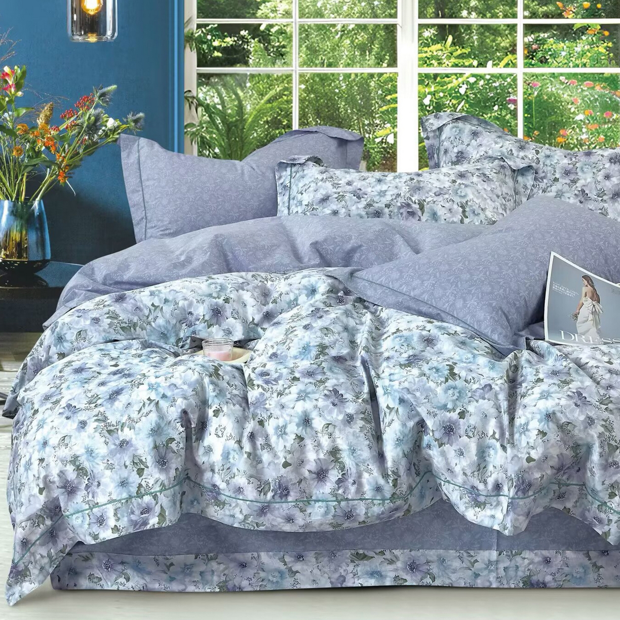 91家纺网 家纺一手货源 找家纺 （总）未来家居 JAMES KELLY （铂金凯丽）2025新款40支13376全棉印染铂金长绒棉四件套