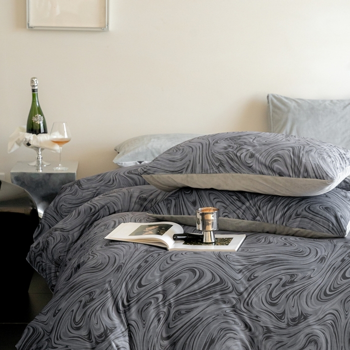 91家纺网 家纺一手货源 找家纺 （总）ONE TWO ONE 121 2025新款轻奢新法式德芙绒宝宝绒婴儿绒短毛绒牛奶绒四件套床单被套-游里【会员-10】 平台控价券后不得低于 258  278