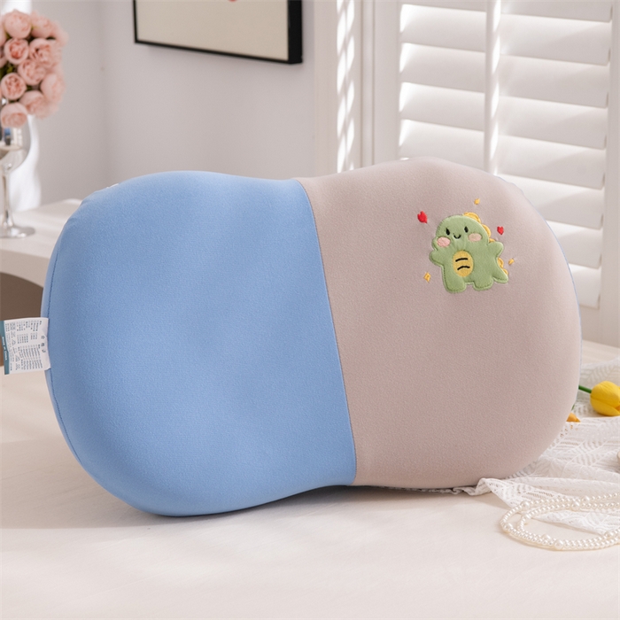 91家纺网 家纺一手货源 找家纺 （总）仁宇枕业 2025新款新品椰蓉卡通记忆枕头拼色仙女兔小恐龙儿童低枕记忆枕头枕芯