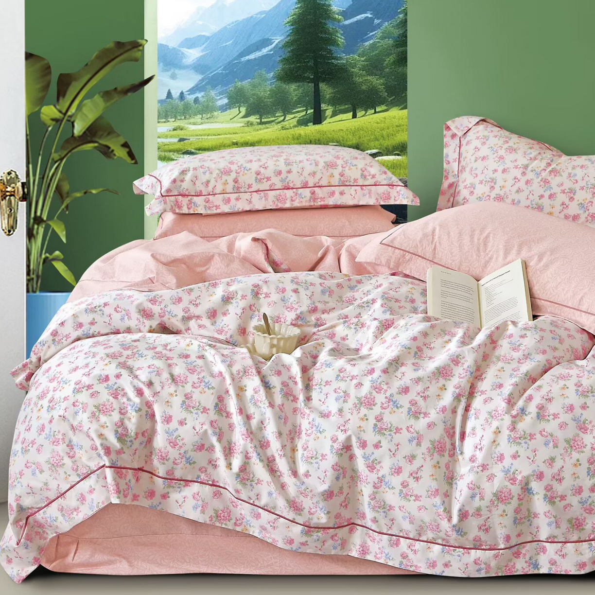 91家纺网 家纺一手货源 找家纺 （总）未来家居 JAMES KELLY （铂金凯丽）2025新款40支13376全棉印染铂金长绒棉四件套