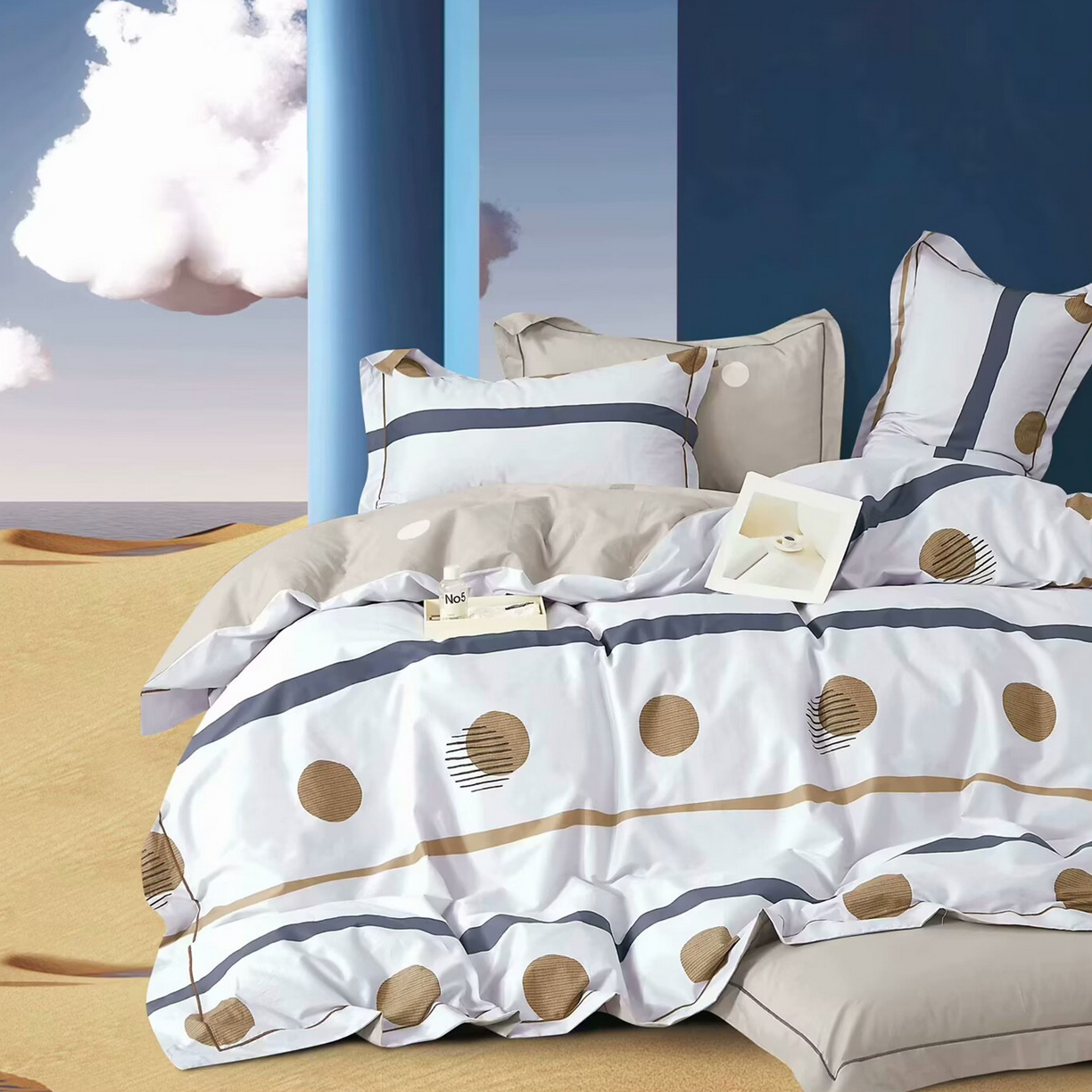 91家纺网 家纺一手货源 找家纺 （总）未来家居 JAMES KELLY （铂金凯丽）2025新款40支13376全棉印染铂金长绒棉四件套