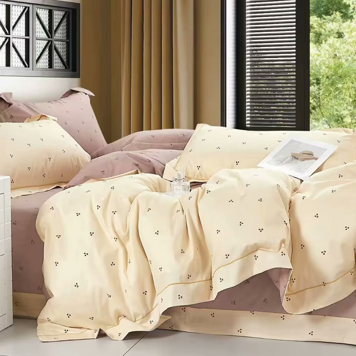 91家纺网 家纺一手货源 找家纺 （总）未来家居 JAMES KELLY （铂金凯丽）2025新款40支13376全棉印染铂金长绒棉四件套-系列5