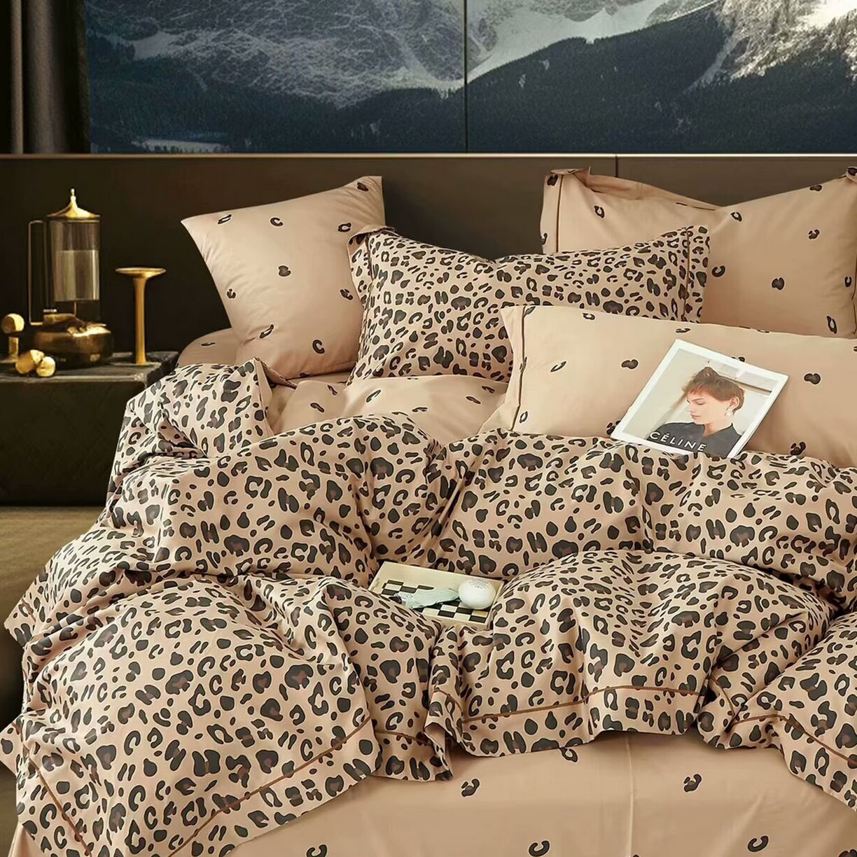 91家纺网 家纺一手货源 找家纺 （总）未来家居 JAMES KELLY （铂金凯丽）2025新款40支13376全棉印染铂金长绒棉四件套-系列5