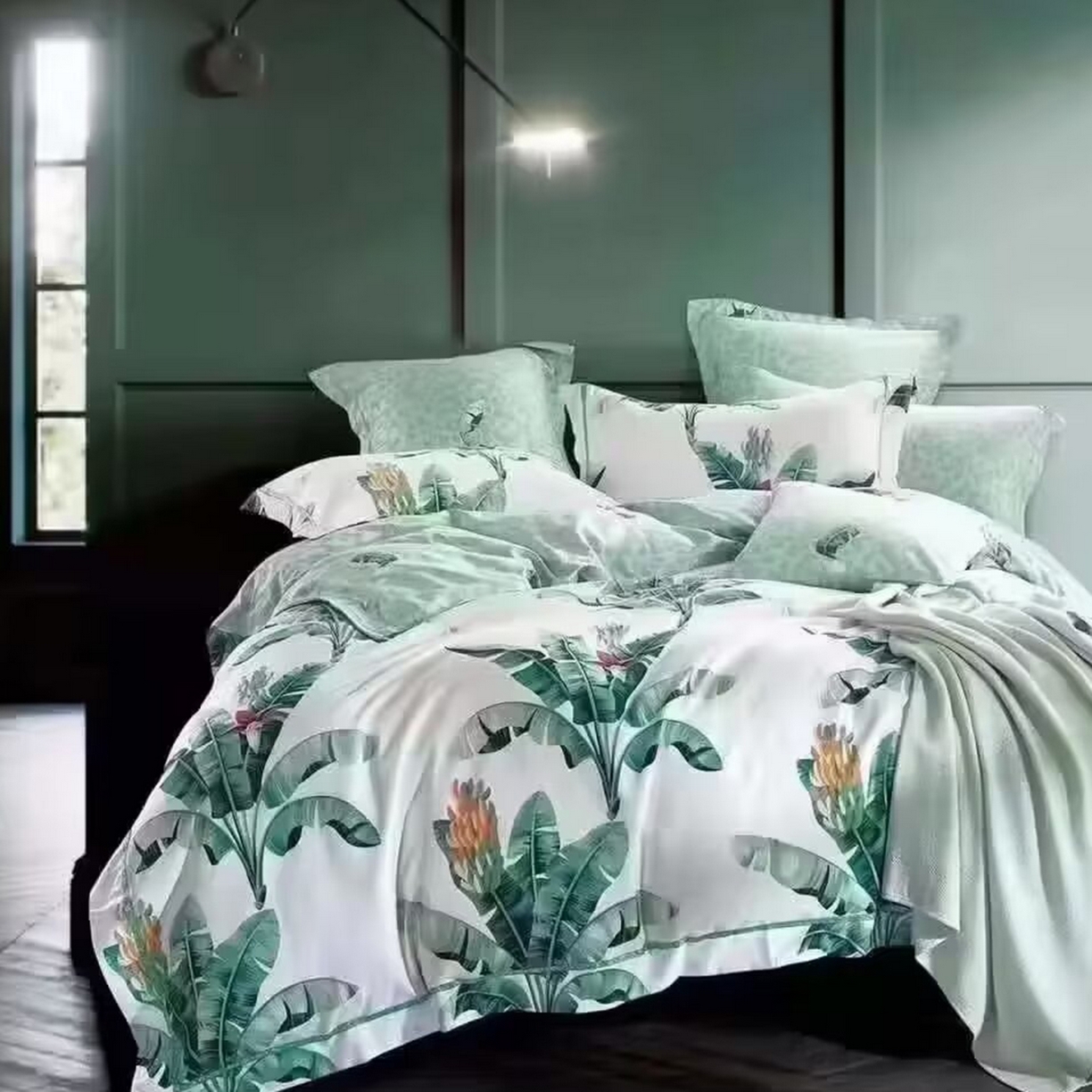 91家纺网 家纺一手货源 找家纺 （总）未来家居 JAMES KELLY （铂金凯丽）2025新款40支13376全棉印染铂金长绒棉四件套-系列5