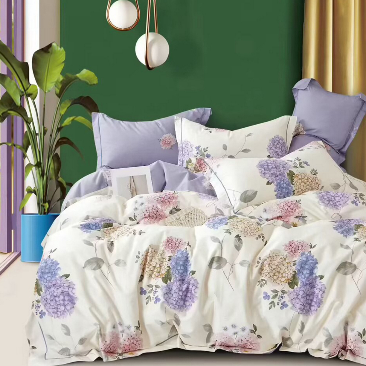 91家纺网 家纺一手货源 找家纺 （总）未来家居 JAMES KELLY （铂金凯丽）2025新款40支13376全棉印染铂金长绒棉四件套-系列5