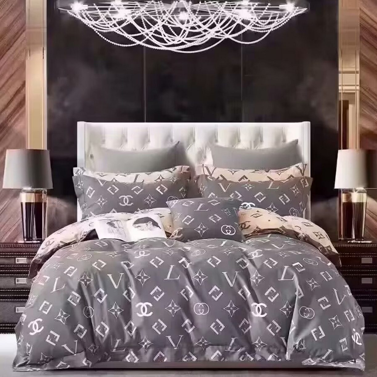 91家纺网 家纺一手货源 找家纺 （总）未来家居 JAMES KELLY （铂金凯丽）2025新款40支13376全棉印染铂金长绒棉四件套-系列5