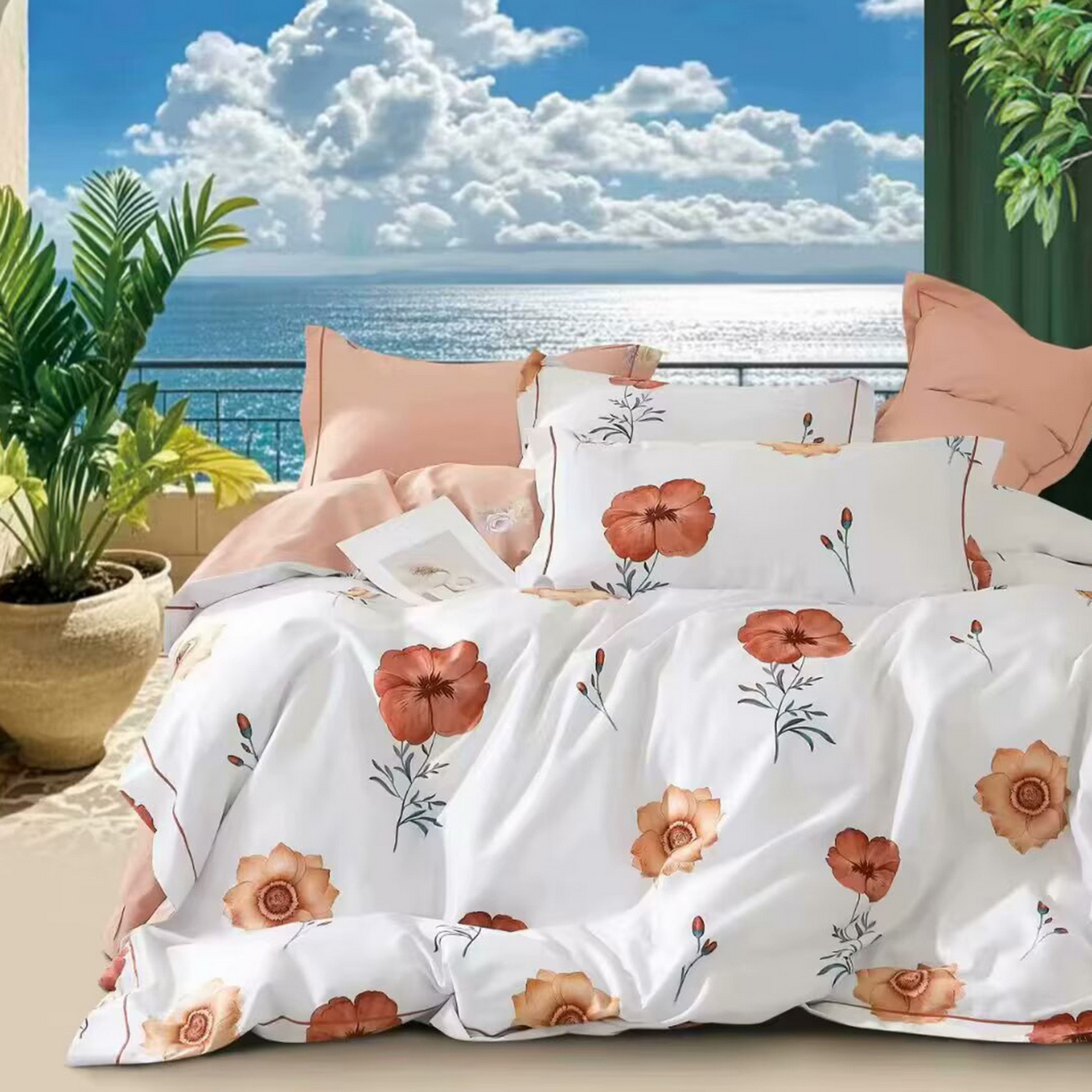 91家纺网 家纺一手货源 找家纺 （总）未来家居 JAMES KELLY （铂金凯丽）2025新款40支13376全棉印染铂金长绒棉四件套-系列5