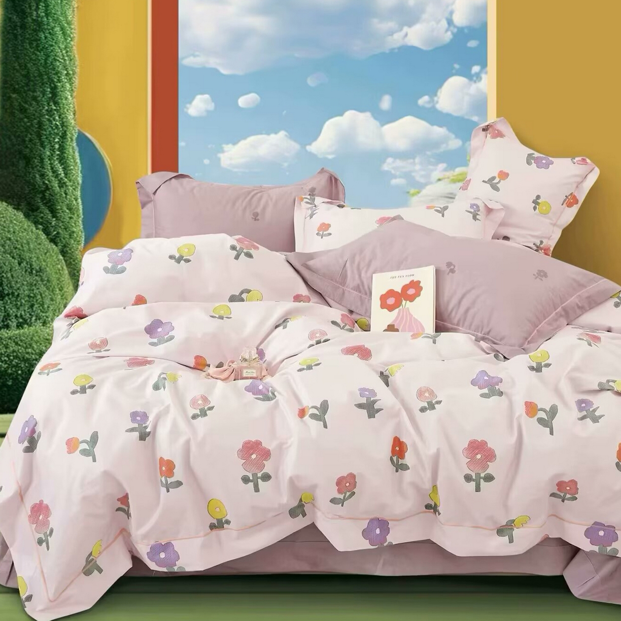 91家纺网 家纺一手货源 找家纺 （总）未来家居 JAMES KELLY （铂金凯丽）2025新款40支13376全棉印染铂金长绒棉四件套-系列5