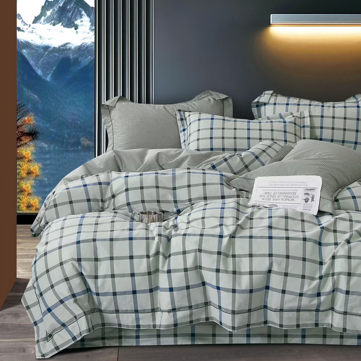 91家纺网 家纺一手货源 找家纺 （总）未来家居 JAMES KELLY （铂金凯丽）2025新款40支13376全棉印染铂金长绒棉四件套-系列5