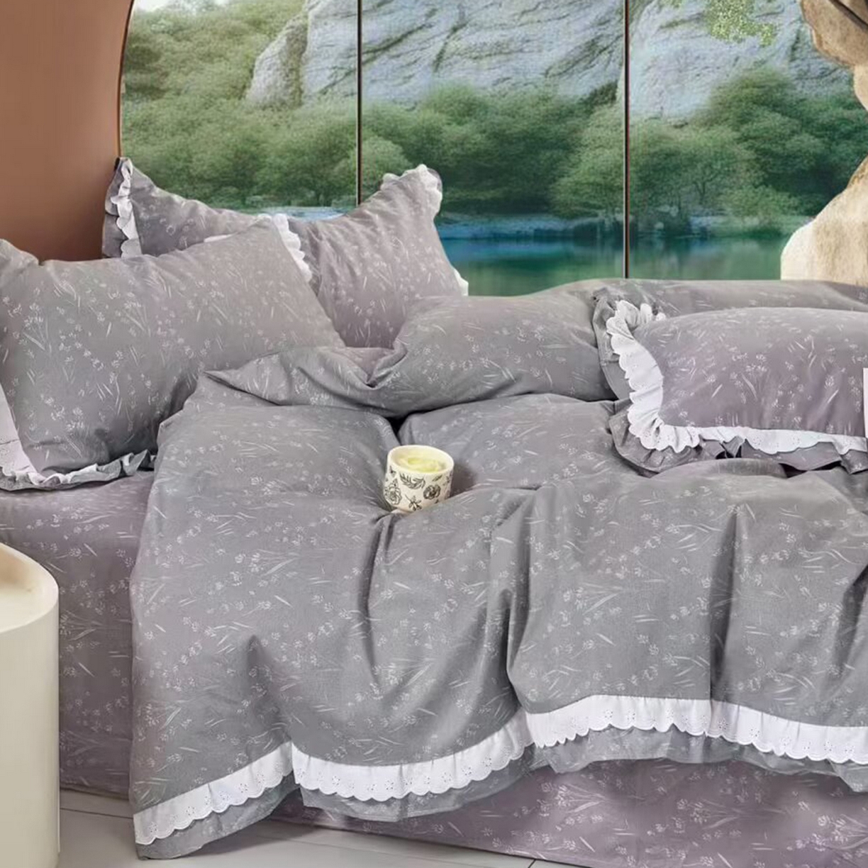 91家纺网 家纺一手货源 找家纺 （总）未来家居 JAMES KELLY （铂金凯丽）2025新款40支13376全棉印染铂金长绒棉四件套-系列5