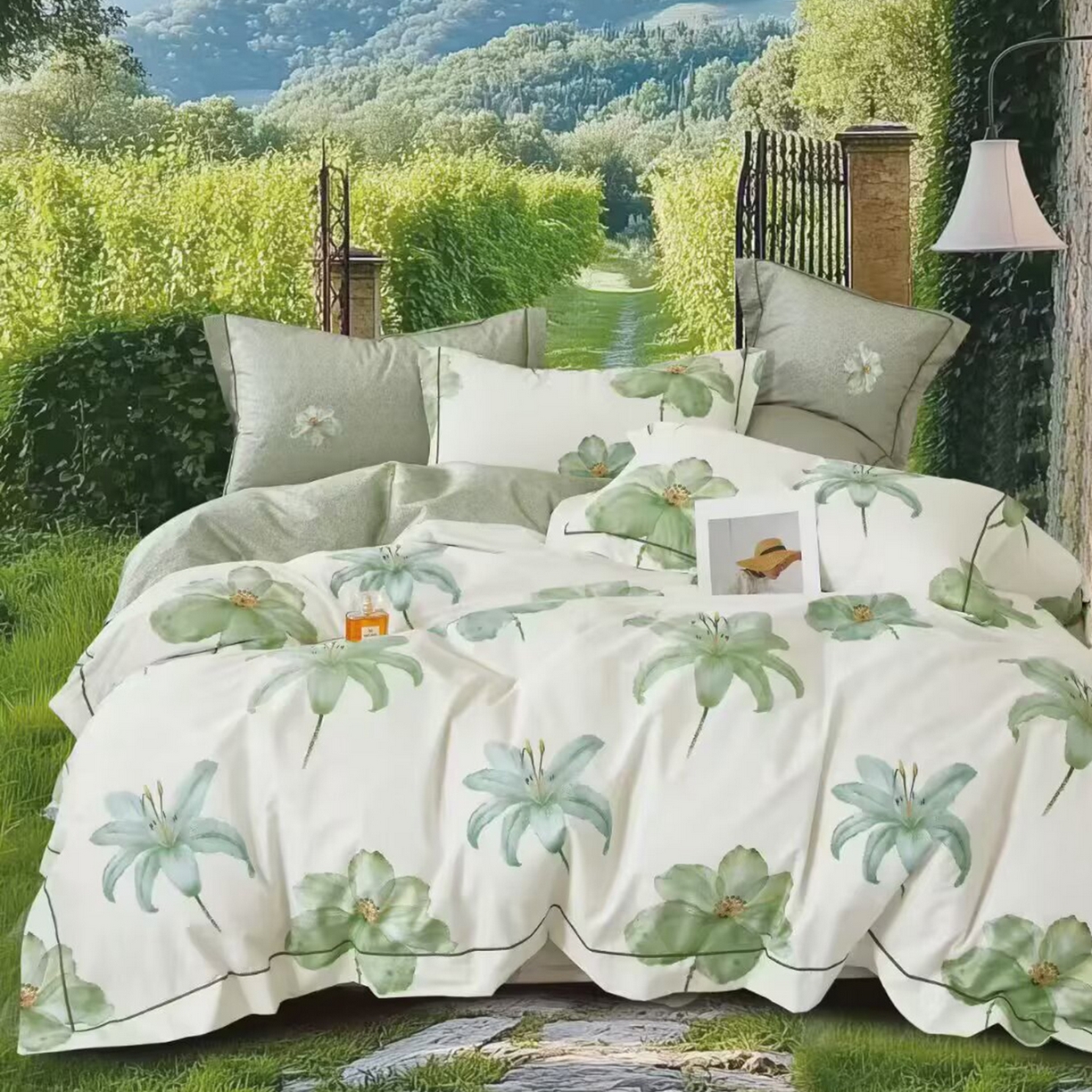 91家纺网 家纺一手货源 找家纺 （总）未来家居 JAMES KELLY （铂金凯丽）2025新款40支13376全棉印染铂金长绒棉四件套-系列5