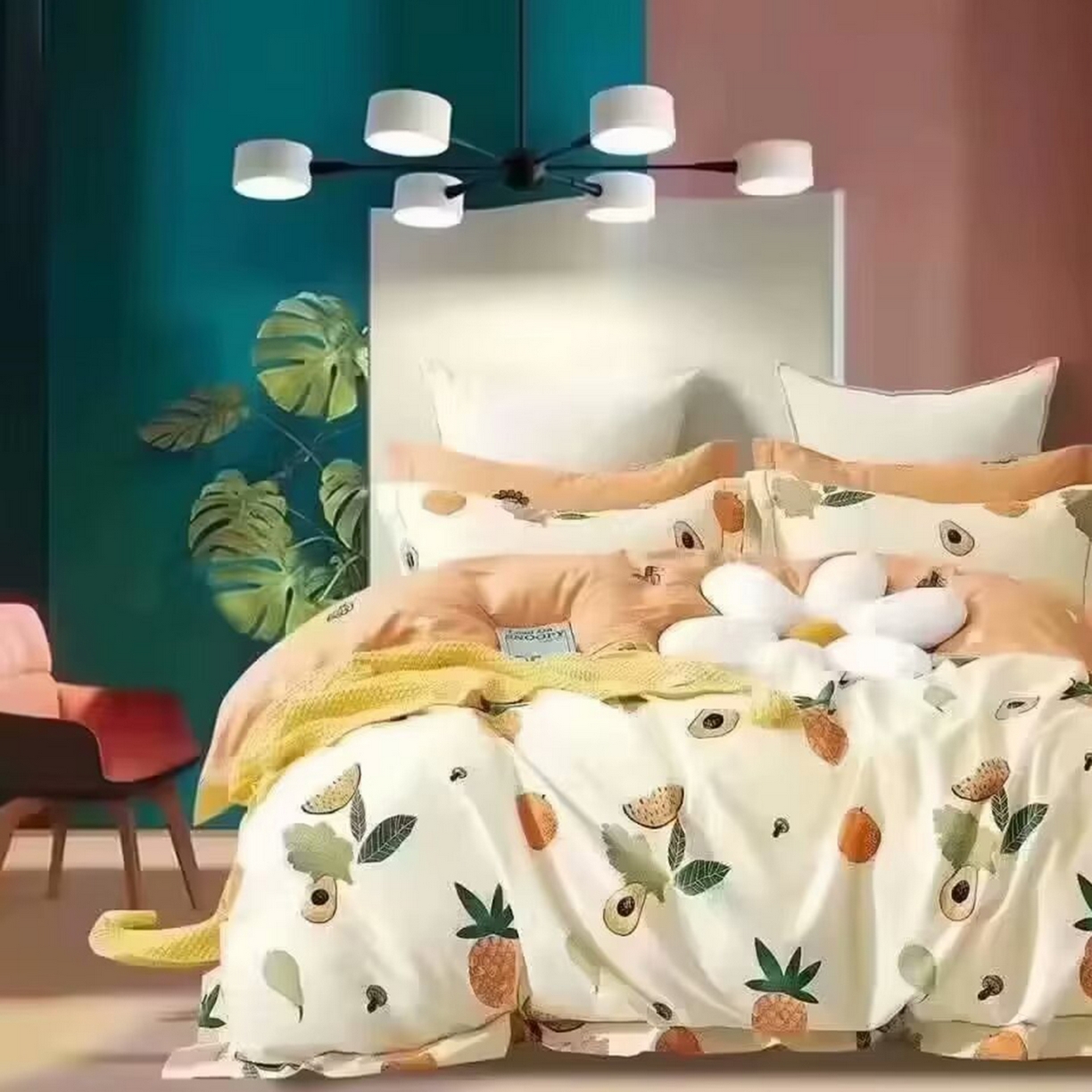 91家纺网 家纺一手货源 找家纺 （总）未来家居 JAMES KELLY （铂金凯丽）2025新款40支13376全棉印染铂金长绒棉四件套-系列5