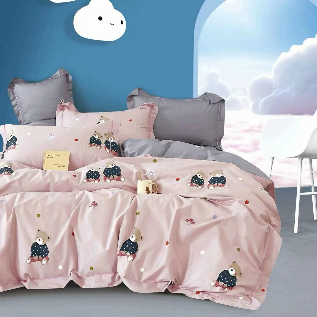 91家纺网 家纺一手货源 找家纺 （总）未来家居 JAMES KELLY （铂金凯丽）2025新款40支13376全棉印染铂金长绒棉四件套-系列5