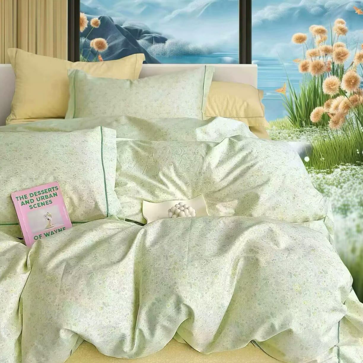 91家纺网 家纺一手货源 找家纺 （总）未来家居 JAMES KELLY （铂金凯丽）2025新款40支13376全棉印染铂金长绒棉四件套-系列5