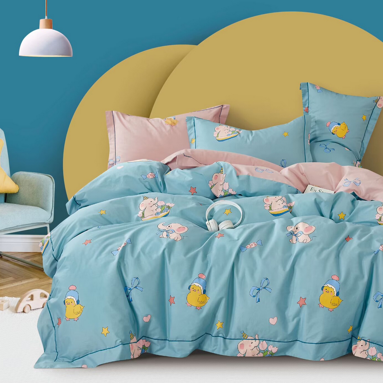 91家纺网 家纺一手货源 找家纺 （总）未来家居 JAMES KELLY （铂金凯丽）2025新款40支13376全棉印染铂金长绒棉四件套-系列5