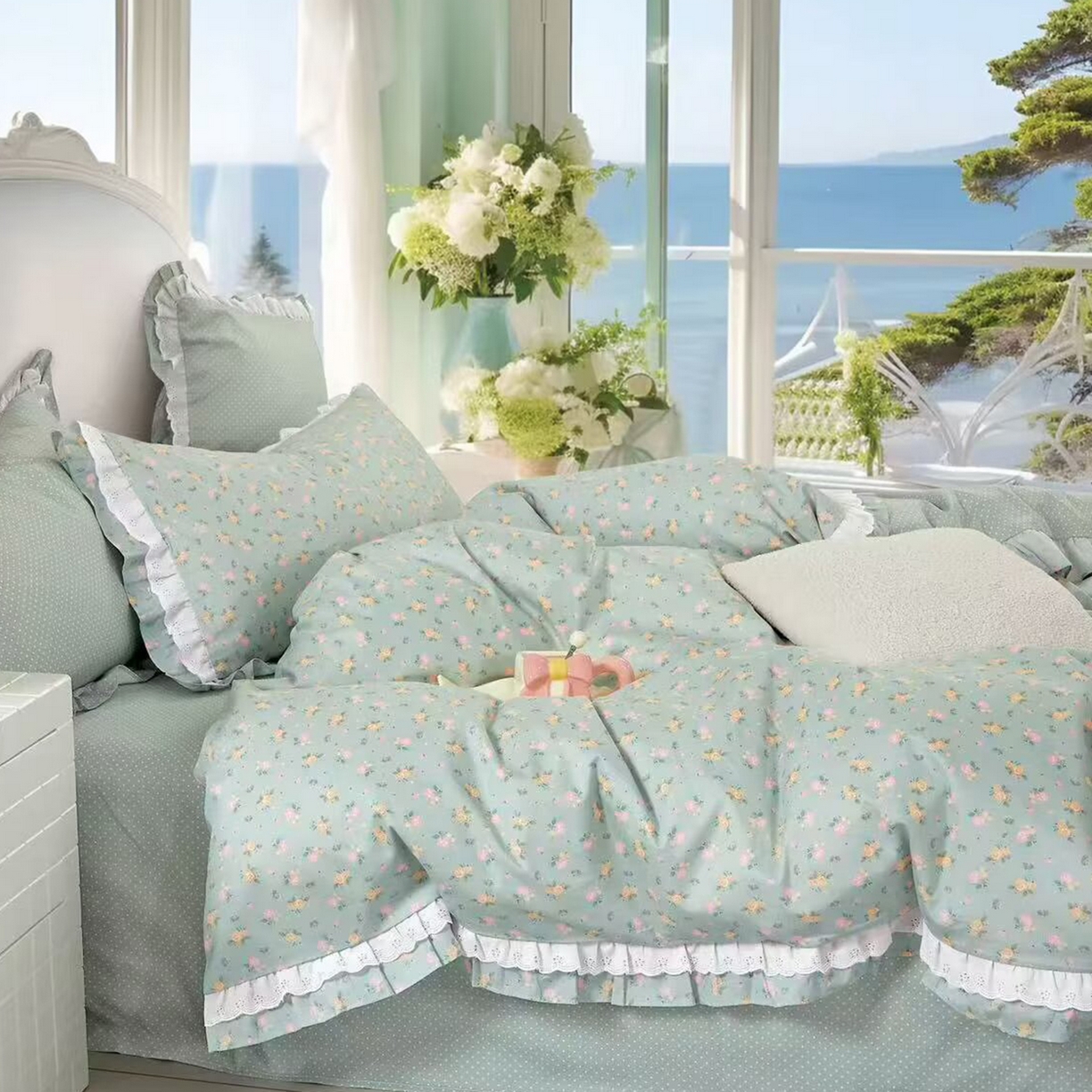 91家纺网 家纺一手货源 找家纺 （总）未来家居 JAMES KELLY （铂金凯丽）2025新款40支13376全棉印染铂金长绒棉四件套-系列5