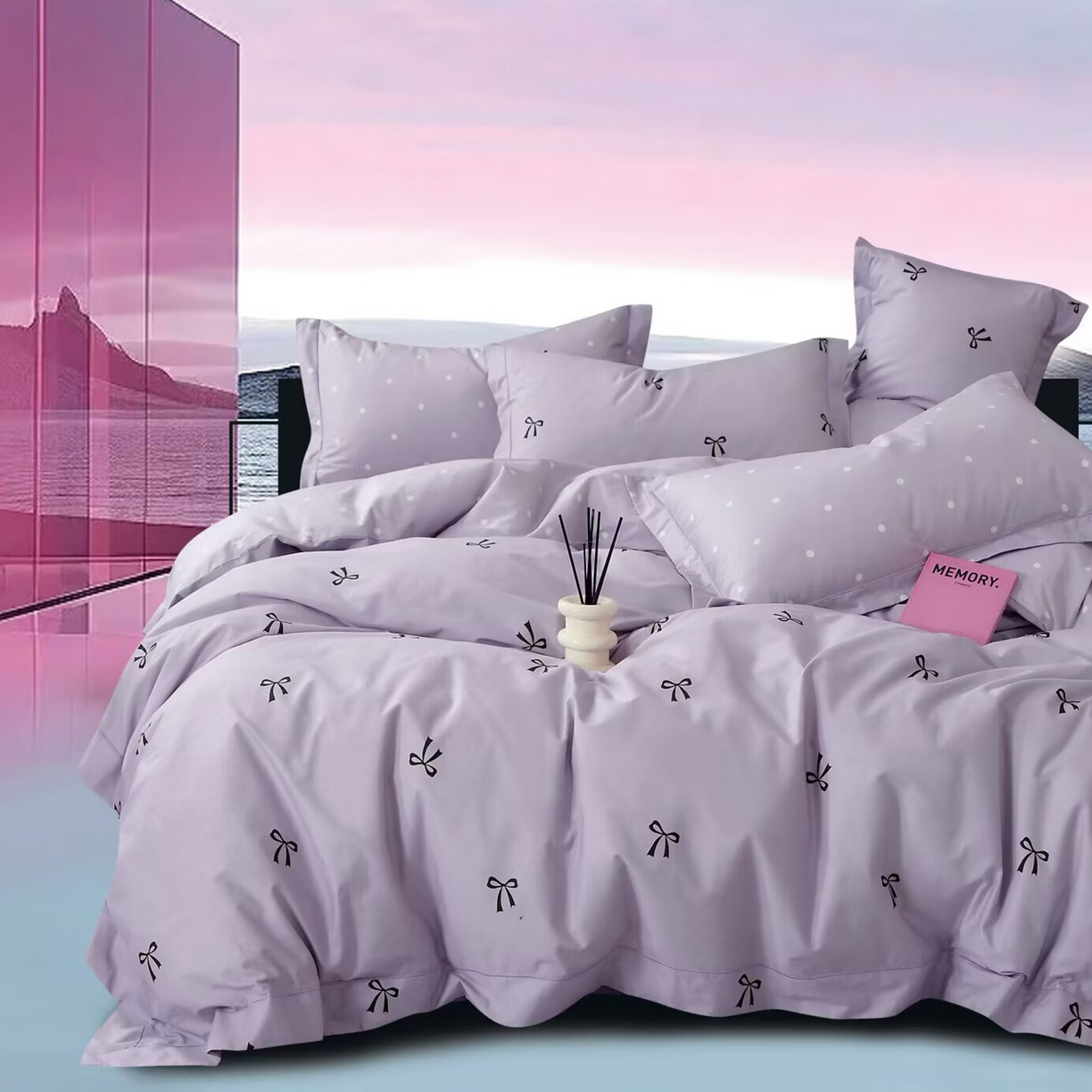 91家纺网 家纺一手货源 找家纺 （总）未来家居 JAMES KELLY （铂金凯丽）2025新款40支13376全棉印染铂金长绒棉四件套-系列5