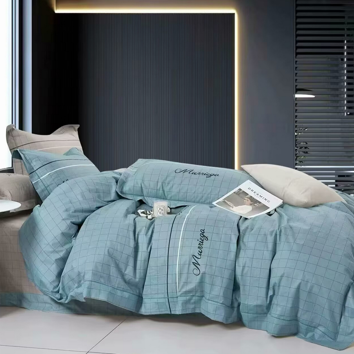 91家纺网 家纺一手货源 找家纺 （总）未来家居 JAMES KELLY （铂金凯丽）2025新款40支13376全棉印染铂金长绒棉四件套-系列5