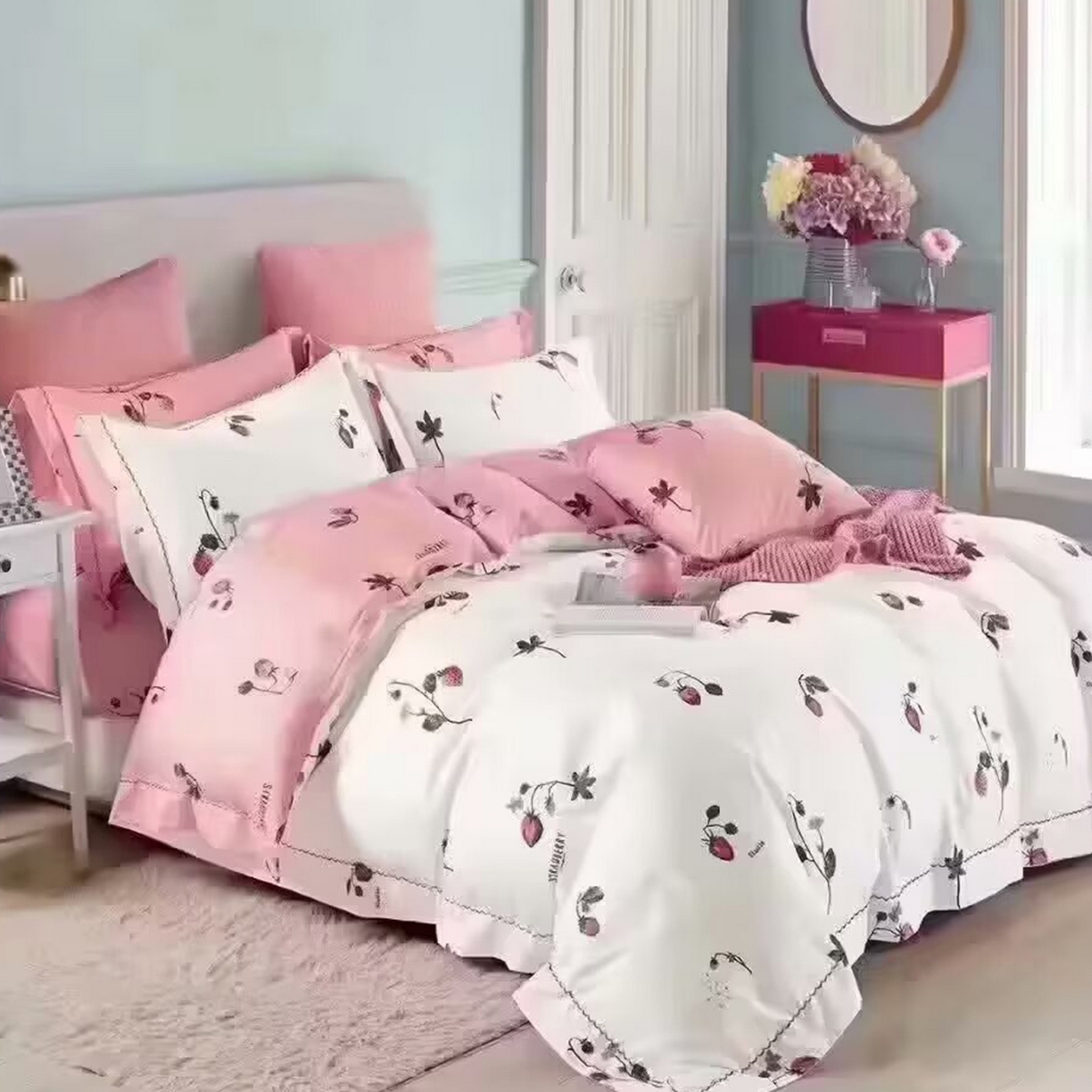 91家纺网 家纺一手货源 找家纺 （总）未来家居 JAMES KELLY （铂金凯丽）2025新款40支13376全棉印染铂金长绒棉四件套-系列5