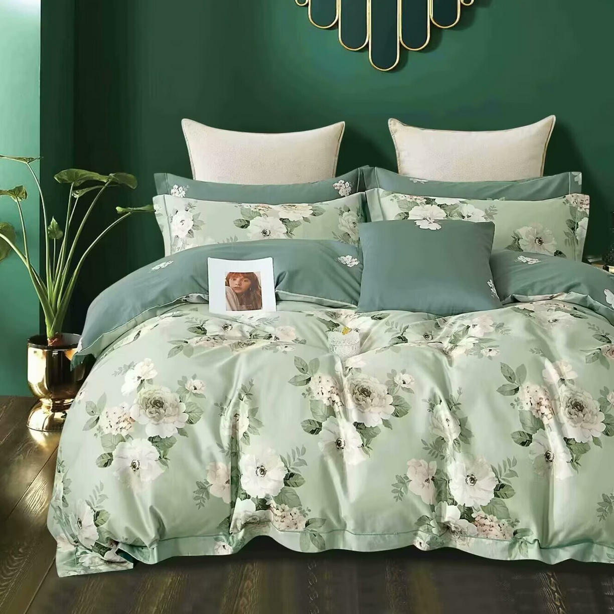 91家纺网 家纺一手货源 找家纺 （总）未来家居 JAMES KELLY （铂金凯丽）2025新款40支13376全棉印染铂金长绒棉四件套-系列5