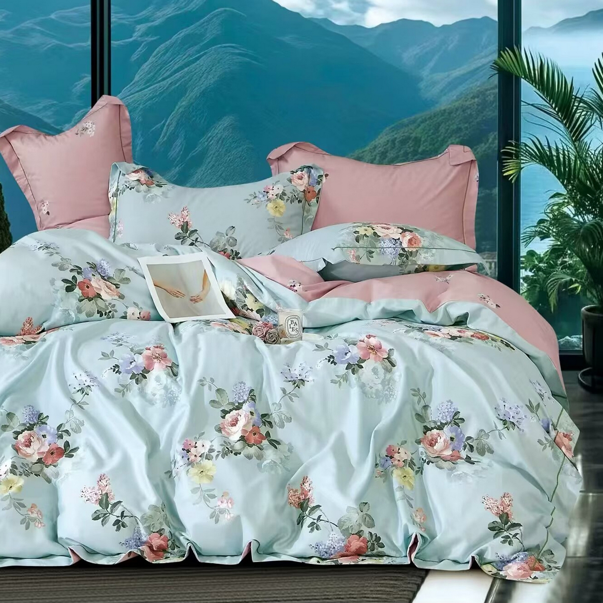 91家纺网 家纺一手货源 找家纺 （总）未来家居 JAMES KELLY （铂金凯丽）2025新款40支13376全棉印染铂金长绒棉四件套-系列5