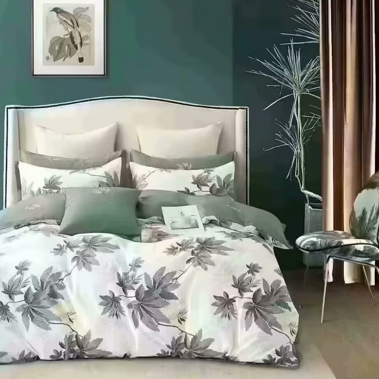 91家纺网 家纺一手货源 找家纺 （总）未来家居 JAMES KELLY （铂金凯丽）2025新款40支13376全棉印染铂金长绒棉四件套-系列5