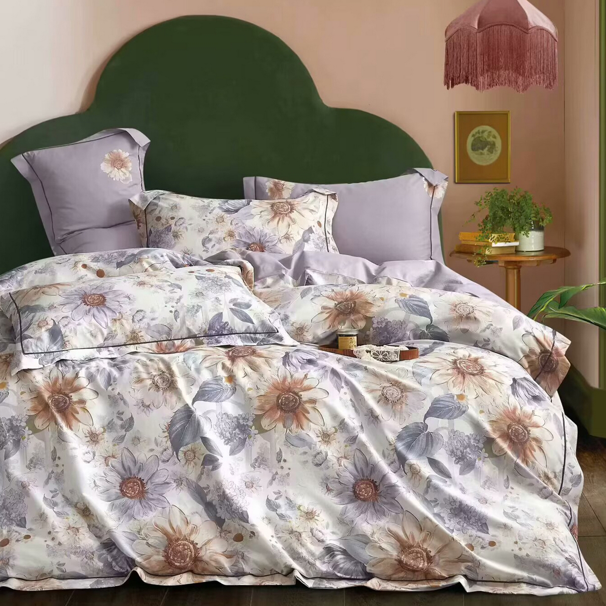 91家纺网 家纺一手货源 找家纺 （总）未来家居 JAMES KELLY （铂金凯丽）2025新款40支13376全棉印染铂金长绒棉四件套-系列5