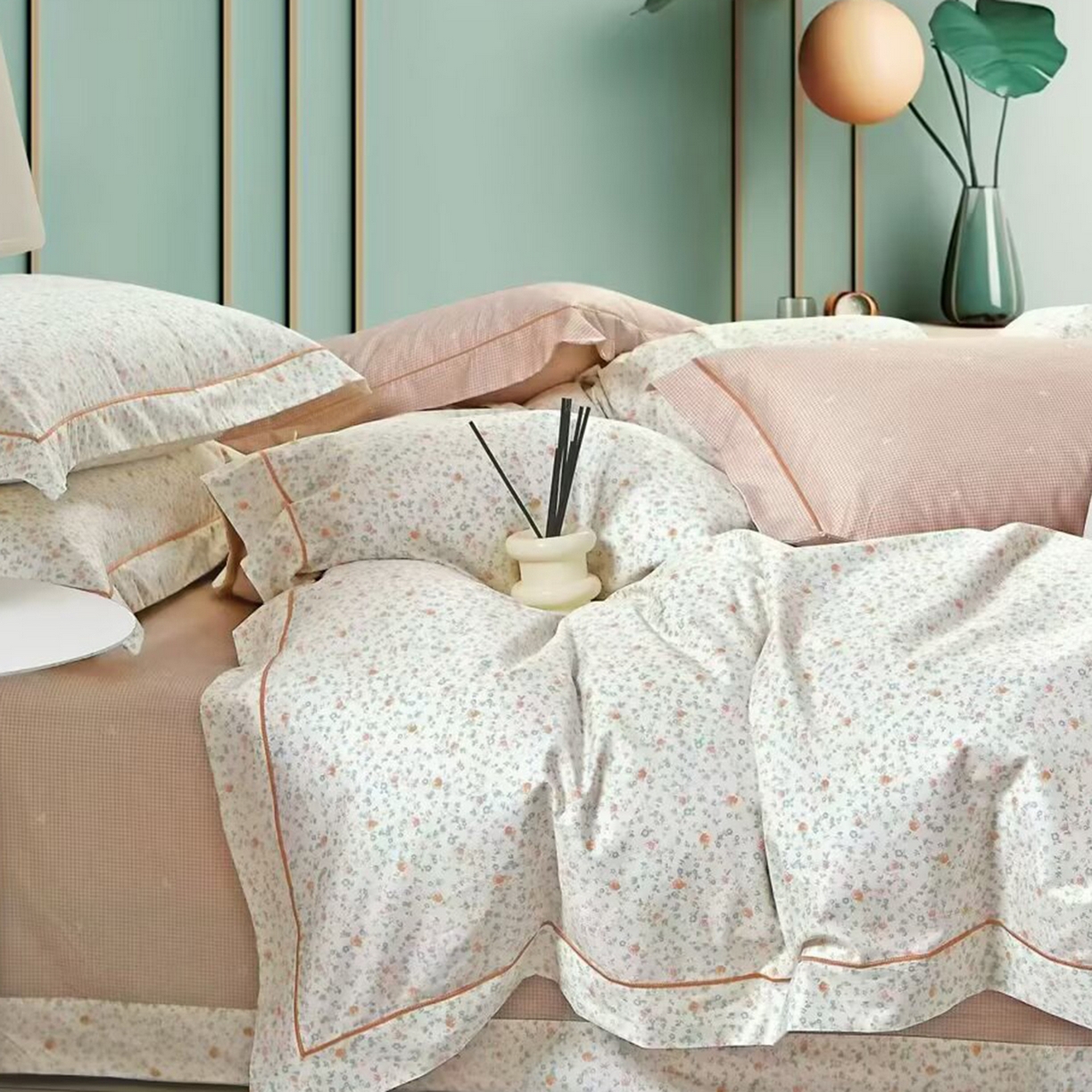 91家纺网 家纺一手货源 找家纺 （总）未来家居 JAMES KELLY （铂金凯丽）2025新款40支13376全棉印染铂金长绒棉四件套-系列5