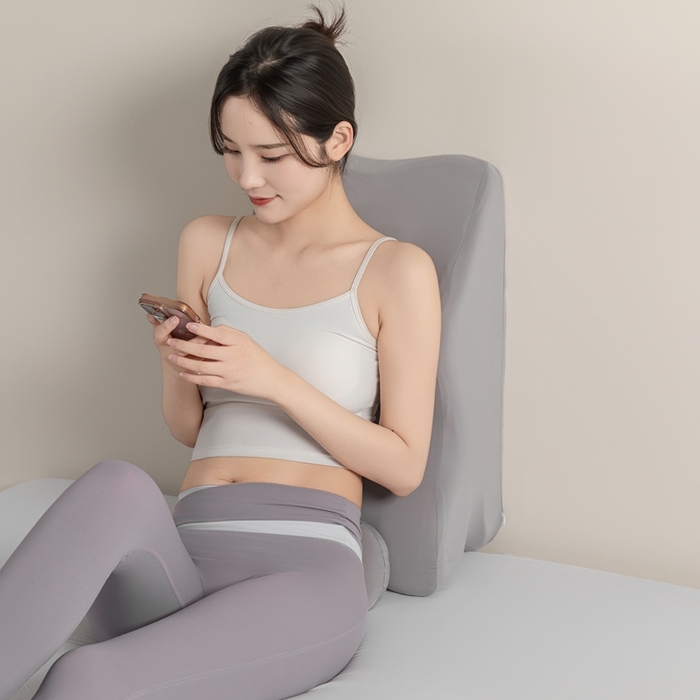 91家纺网 家纺一手货源 找家纺 腾超家纺 2025新款凉感丝人体工学趴睡枕枕头枕芯 灰色