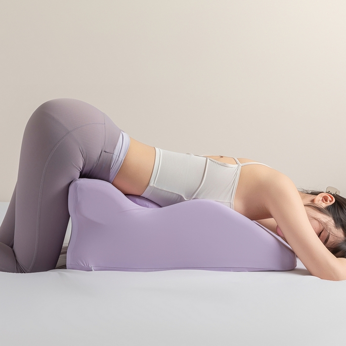 91家纺网 家纺一手货源 找家纺 腾超家纺 2025新款凉感丝人体工学趴睡枕枕头枕芯 紫色