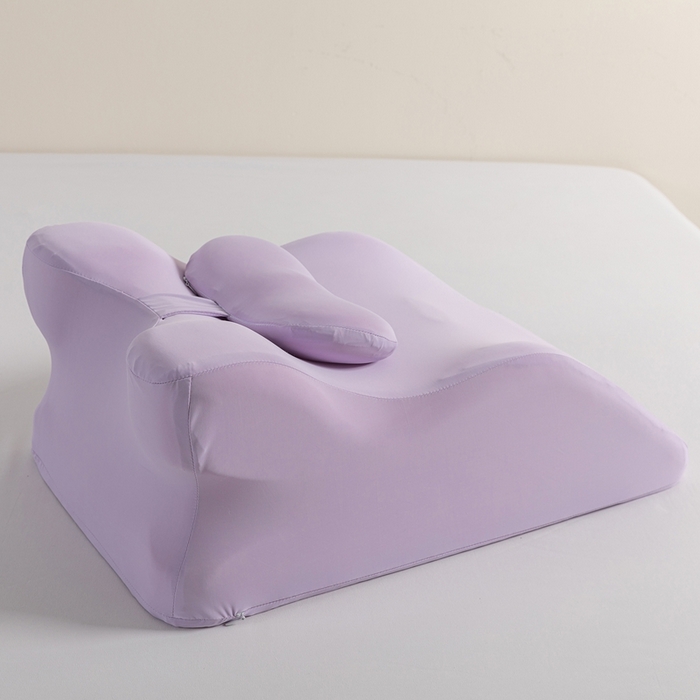 91家纺网 家纺一手货源 找家纺 腾超家纺 2025新款凉感丝人体工学趴睡枕枕头枕芯 紫色