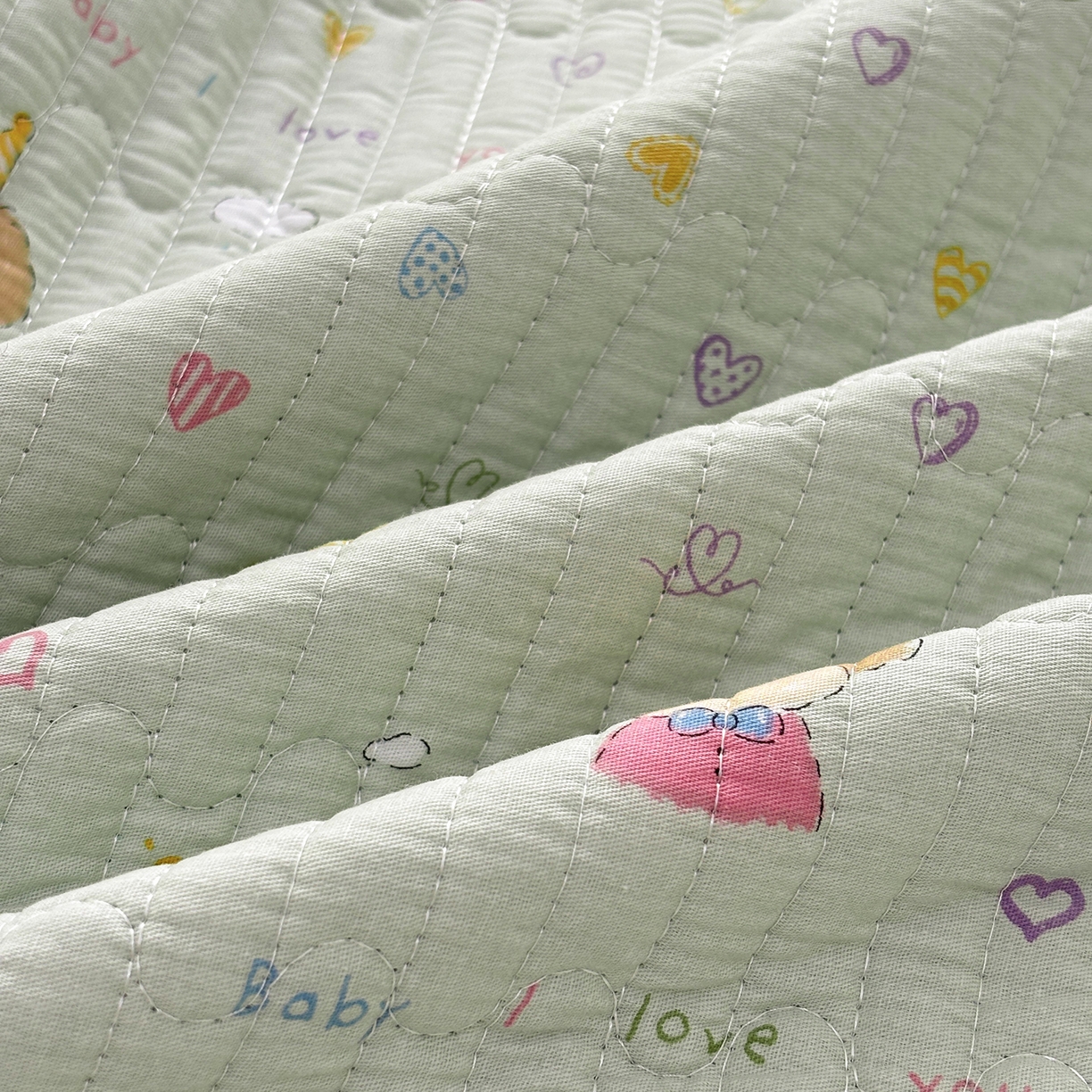 91家纺网 家纺一手货源 找家纺 金艾草 2025新款一面绒一面棉榻榻米大炕盖单件棉加绒床盖三件套A版全棉印花B版加厚牛奶绒 （提供买家秀） 星辰-蓝色