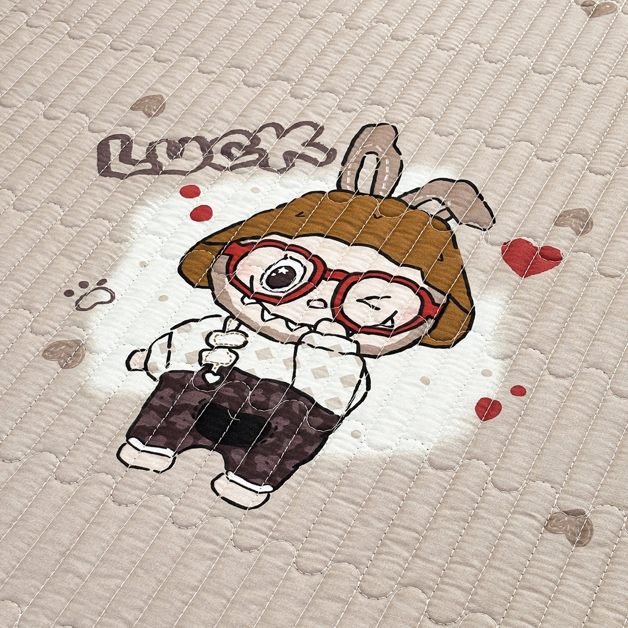 91家纺网 家纺一手货源 找家纺 金艾草 2025新款一面绒一面棉榻榻米大炕盖单件棉加绒床盖三件套A版全棉印花B版加厚牛奶绒 （提供买家秀） 拉布布-灰