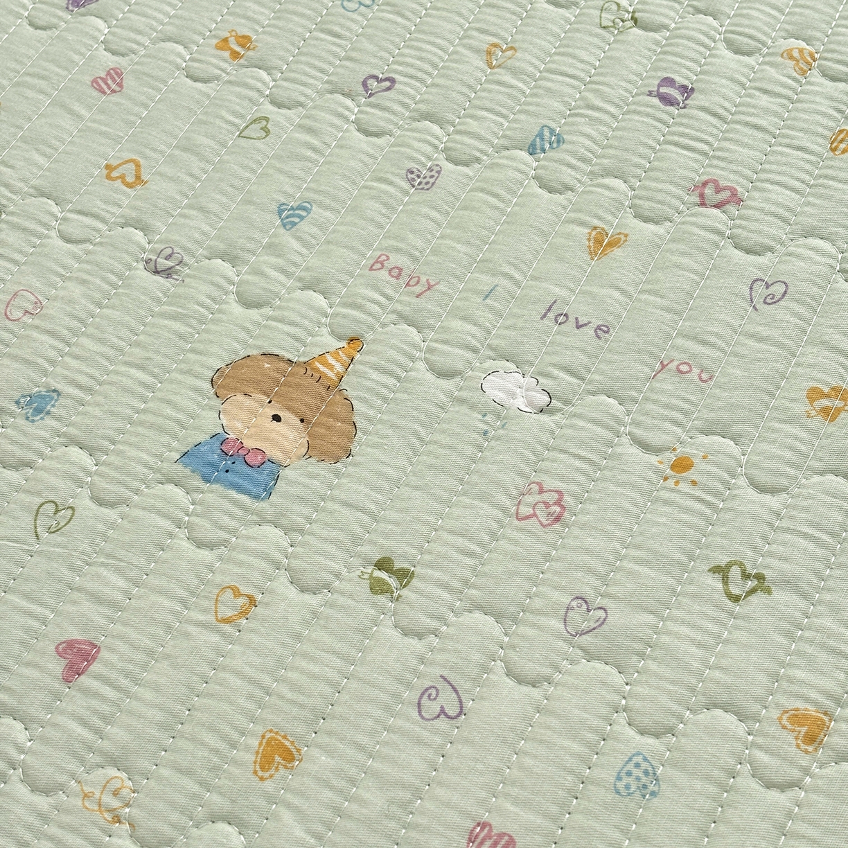 91家纺网 家纺一手货源 找家纺 金艾草 2025新款一面绒一面棉榻榻米大炕盖单件棉加绒床盖三件套A版全棉印花B版加厚牛奶绒 （提供买家秀） 星辰-蓝色