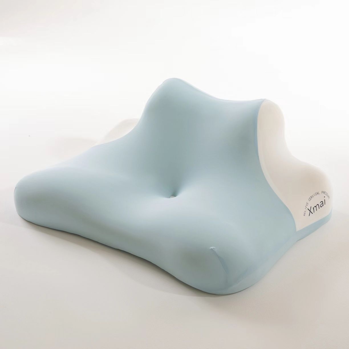 腾超家纺 2025新款多功能慢回弹趴睡枕趴趴枕记忆棉枕头枕芯 冰晶蓝