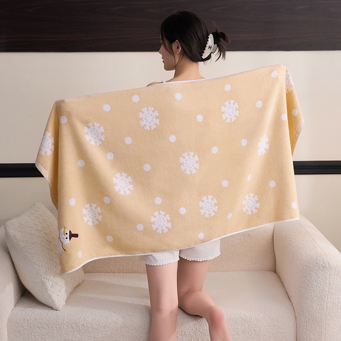 91家纺网 家纺一手货源 找家纺 （总）棠薇家纺 2025新款全棉股纱毛巾浴巾套巾绣花纯棉浴巾毛巾卡通成人儿童学生