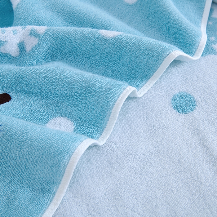 91家纺网 家纺一手货源 找家纺 棠薇家纺 2025新款全棉股纱毛巾浴巾套巾绣花纯棉浴巾毛巾卡通成人儿童学生 毛巾-雪人兰 毛巾 74*35cm