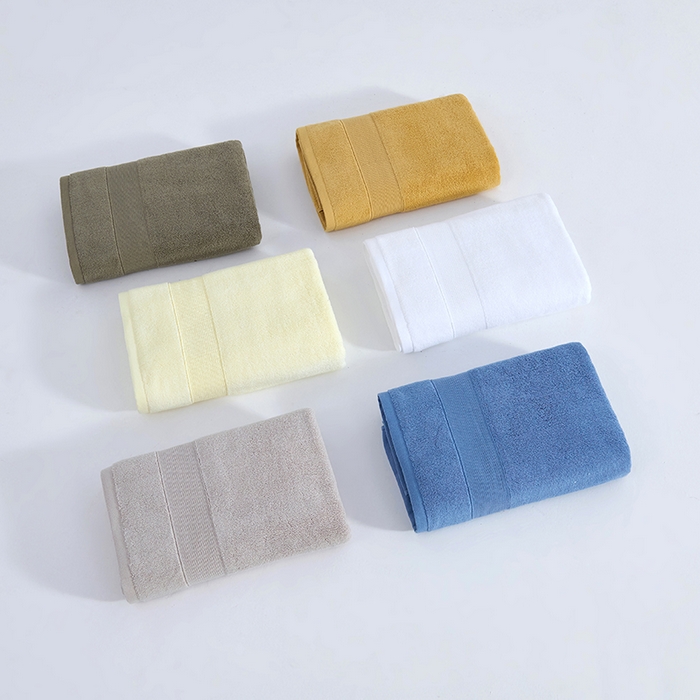 91家纺网 家纺一手货源 找家纺 棠薇家纺 2025新款素色全棉股纱毛巾浴巾套巾纯色 纯棉浴巾毛巾民宿宾馆酒店 浴巾-褐色 浴巾140*70