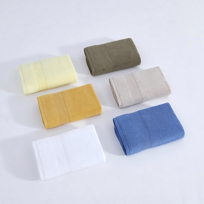 91家纺网 家纺一手货源 找家纺 棠薇家纺 2025新款素色全棉股纱毛巾浴巾套巾纯色 纯棉浴巾毛巾民宿宾馆酒店 浴巾-褐色 浴巾140*70