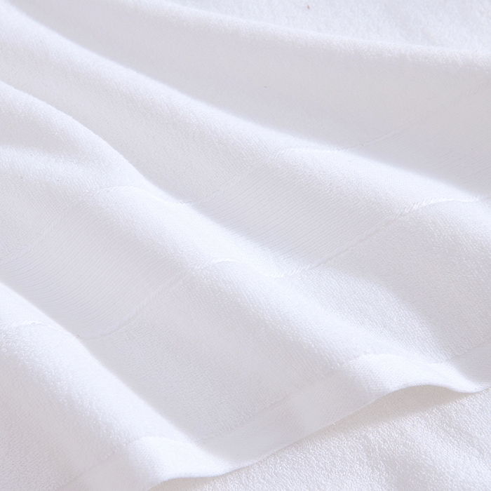 91家纺网 家纺一手货源 找家纺 棠薇家纺 2025新款素色全棉股纱毛巾浴巾套巾纯色 纯棉浴巾毛巾民宿宾馆酒店 浴巾-极致白 浴巾140*70