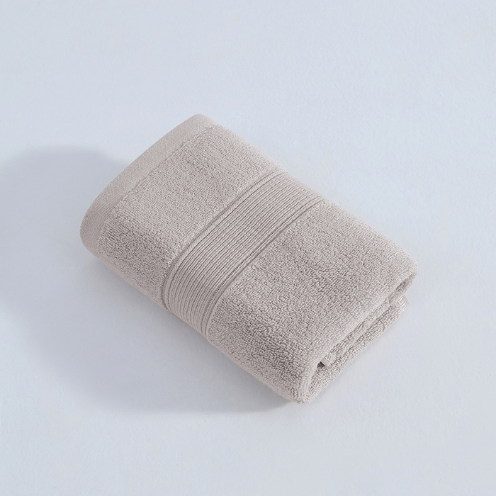 91家纺网 家纺一手货源 找家纺 棠薇家纺 2025新款素色全棉股纱毛巾浴巾套巾纯色 纯棉浴巾毛巾民宿宾馆酒店 毛巾-米灰 毛巾 74*35cm