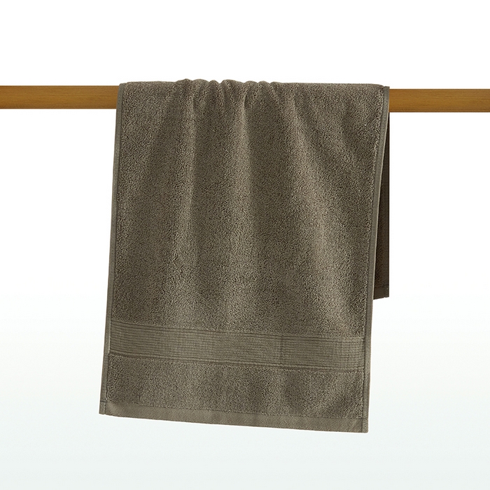 91家纺网 家纺一手货源 找家纺 棠薇家纺 2025新款素色全棉股纱毛巾浴巾套巾纯色 纯棉浴巾毛巾民宿宾馆酒店 浴巾-褐色 浴巾140*70