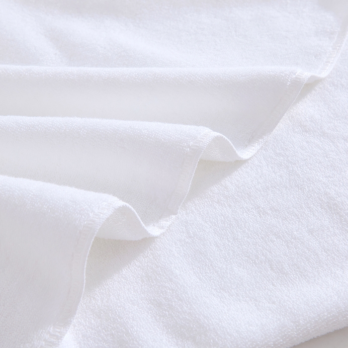 91家纺网 家纺一手货源 找家纺 棠薇家纺 2025新款素色全棉股纱毛巾浴巾套巾纯色 纯棉浴巾毛巾民宿宾馆酒店 毛巾-极致白 毛巾 74*35cm