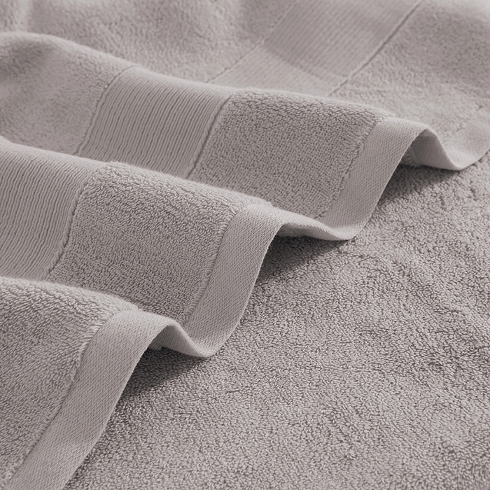 91家纺网 家纺一手货源 找家纺 棠薇家纺 2025新款素色全棉股纱毛巾浴巾套巾纯色 纯棉浴巾毛巾民宿宾馆酒店 浴巾-米灰 浴巾140*70