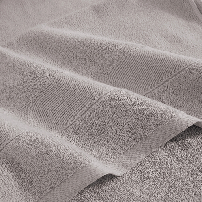 91家纺网 家纺一手货源 找家纺 棠薇家纺 2025新款素色全棉股纱毛巾浴巾套巾纯色 纯棉浴巾毛巾民宿宾馆酒店 浴巾-米灰 浴巾140*70