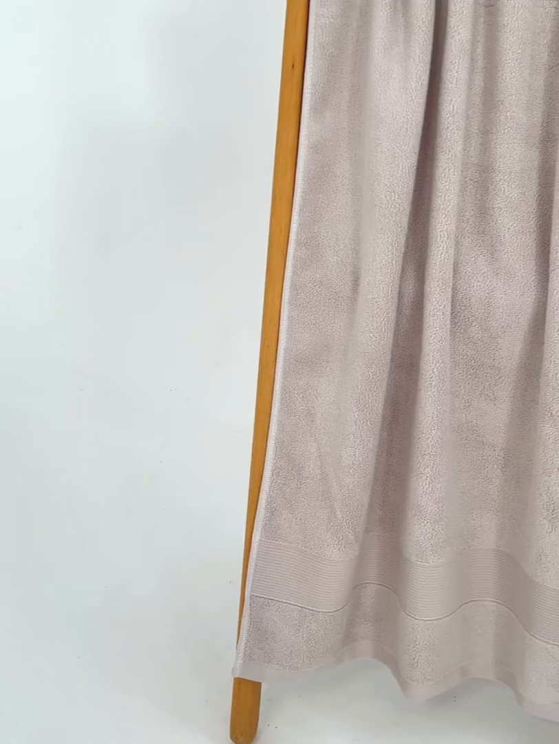 91家纺网 家纺一手货源 找家纺 棠薇家纺 2025新款素色全棉股纱毛巾浴巾套巾纯色 纯棉浴巾毛巾民宿宾馆酒店 浴巾-米灰 浴巾140*70
